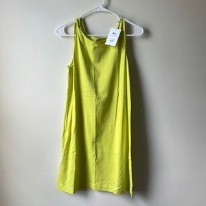 Free assembly line green dress. Knotted strap